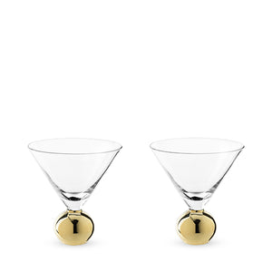 Gigi: Gold Martini Glasses