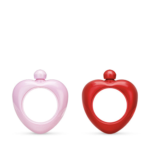 Amour: Assorted Heart Shaped Plastic Bangle Flask