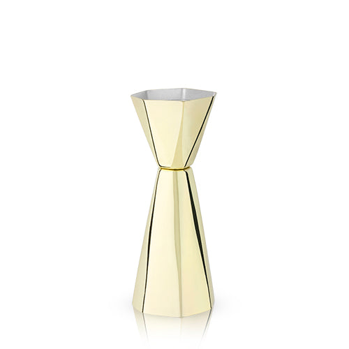 Belmont: Apex Faceted Gold Double Jigger (VISKI)
