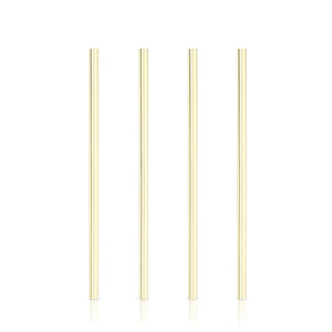 Belmont: Wide Gold Cocktail Straws (VISKI)