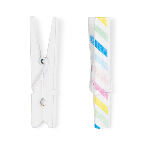 Sugar & Striped Small Clothespins
