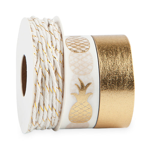 Pineapple Crush Washi Tape & Twine by Cakewalk