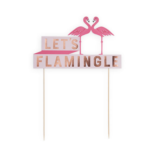 Flamingle Cake Topper