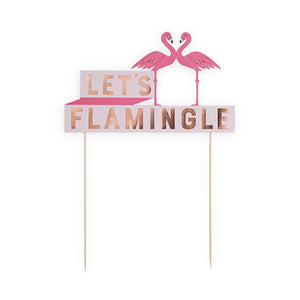 Flamingle Cake Topper