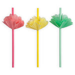 Assorted Flower Straws
