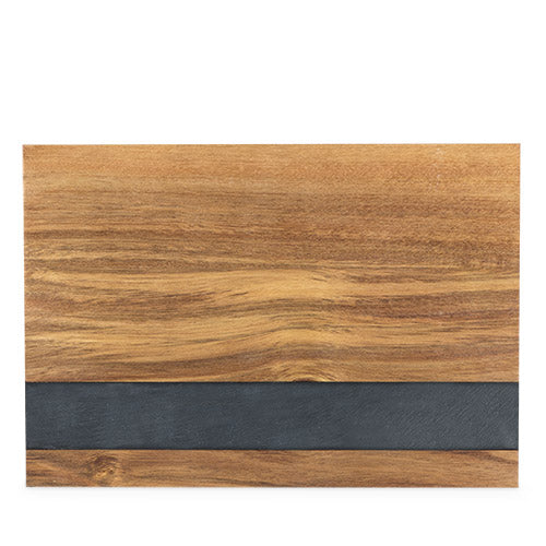 Rustic Farmhouse: Wood with Slate Board (S)