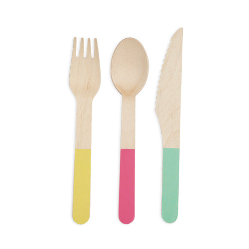 Assorted Color Flatware by Cakewalk