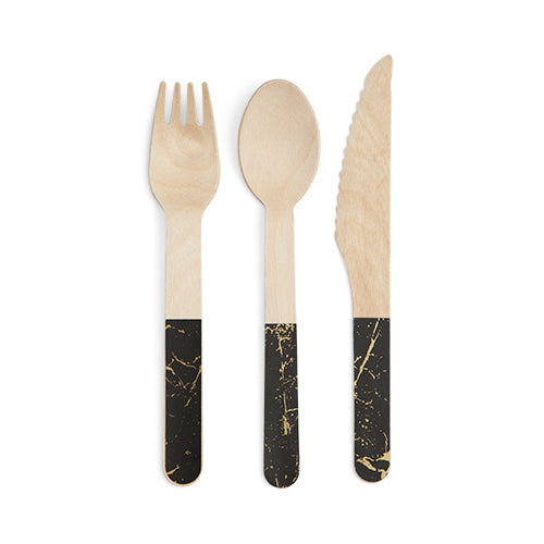 Gold Speckle Flatware by Cakewalk