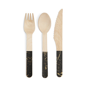 Gold Speckle Flatware by Cakewalk