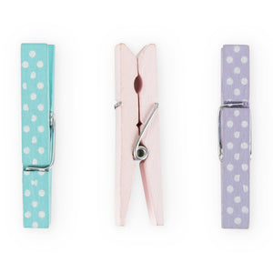 Assorted Polka Dot Small Clothespins