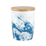 Pantry: Small Marbled Ceramic Canister by Twine