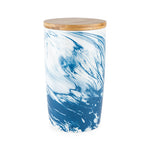 Pantry: Medium Marbled Ceramic Canister by Twine