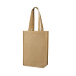 2 Bottle Non Woven Tote in Beige by True