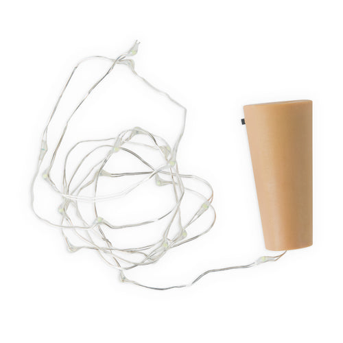 Glimmer White Cork String Lights - Set of 2 by True