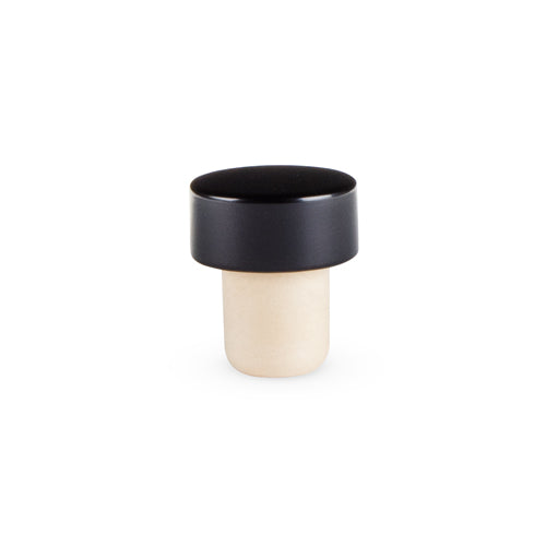 Solid Black Bottle Stoppers by True