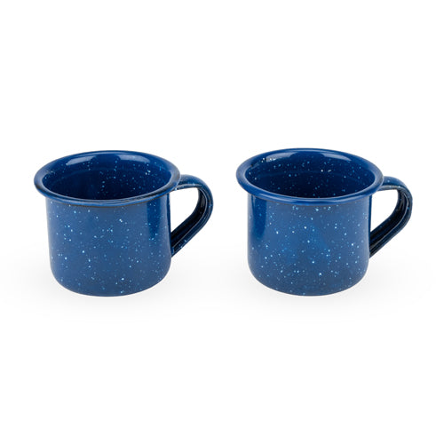 Blue Enamel Shot Glasses (set of 2)