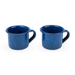 Blue Enamel Shot Glasses (set of 2)