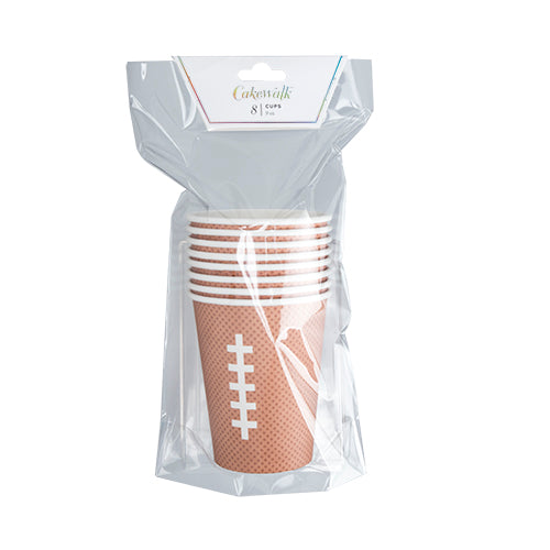 Football Paper Cup by Cakewalk - Set of 8