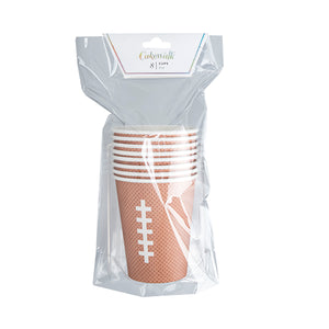 Football Paper Cup by Cakewalk - Set of 8