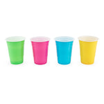 True Party: Plastic 16 oz Graphic Color Cups - Set of 24