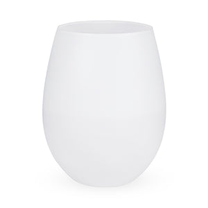 Stone: Powder White Stemless Wine Glass (Set of 2) by True