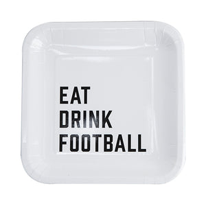 Eat Drink Football Appetizer Plate by Cakewalk