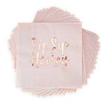 Sip Sip Hooray Cocktail Napkin by Cakewalk