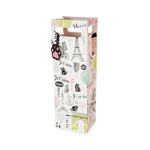 Paris Themed Bag with Wine Markers