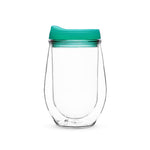 Traveler Double Walled Wine Tumbler in Green by True