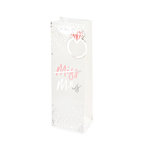 Miss To Mrs Single-Bottle Wine Bag by Cakewalk
