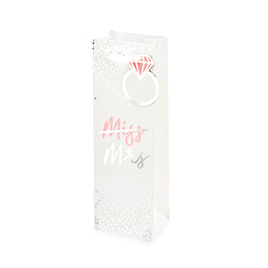 Miss To Mrs Single-Bottle Wine Bag by Cakewalk