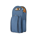 Metro™: 2-Bottle Tote in Navy & Orange