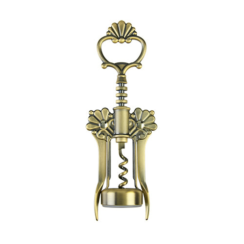 Chateau™: Brushed Brass Filigree Winged Corkscrew by Twine®