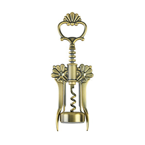 Chateau™: Brushed Brass Filigree Winged Corkscrew by Twine®