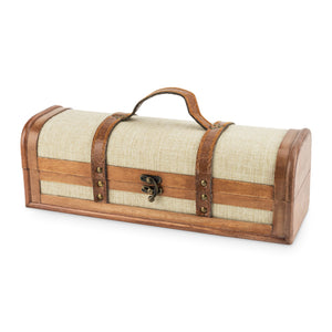 Chateau™: 1-Bottle Vintage Trunk Wine Box by Twine