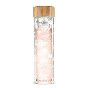 Blair™ Garden Party Glass Travel Infuser Mug by Pinky Up®