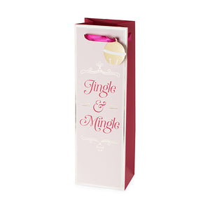 Jingle & Mingle Single-Bottle Wine Bag by Cakewalk