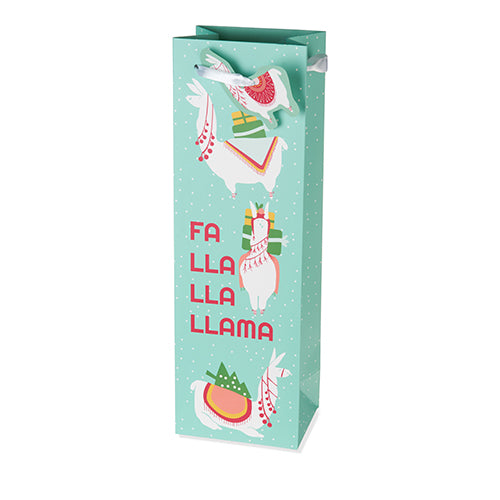 Fa Lla Lla Llama Single-Bottle Wine Bag by Cakewalk