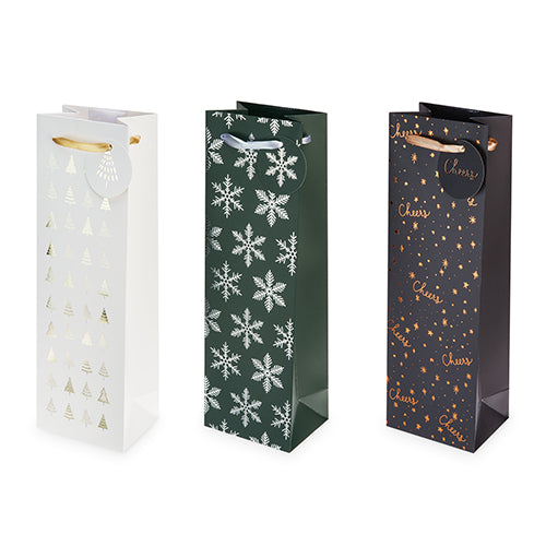Yuletide Assortment Single-Bottle Wine Bag by Cakewalk