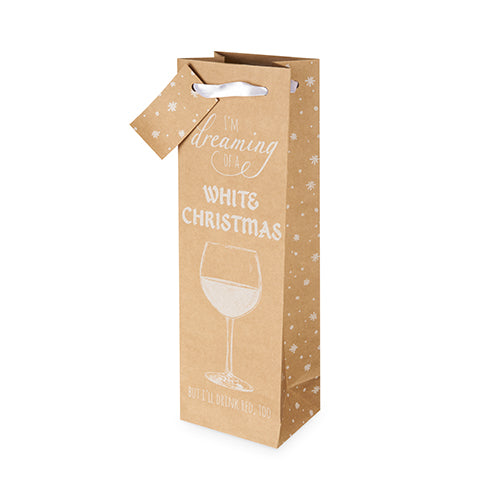 Tipsy Christmas Single-Bottle Wine Bag by Cakewalk