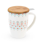 Bailey™ Arabesque Ceramic Tea Mug & Infuser by Pinky Up®