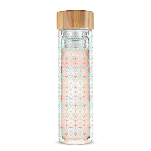 Blair™ Arabesque Glass Travel Infuser Mug by Pinky Up®