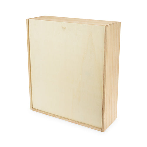 Marketplace™ 3 Bottle Wood Wine Box by Twine®