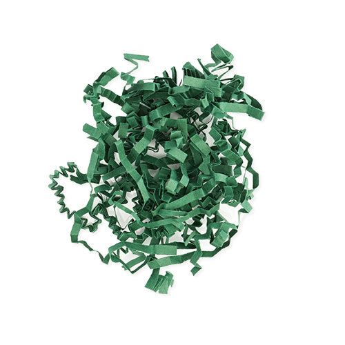 1 lb Crinkle Cut Pillow Bags - Forest Green