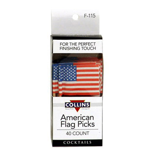 American Flag Picks  40pc