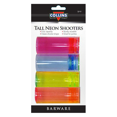 2oz Neon Shooters Card (PK/4)